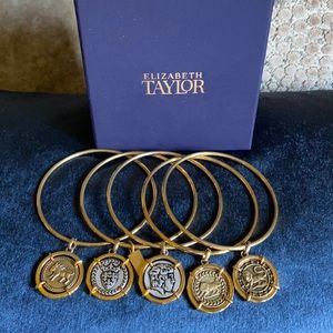 Elizabeth Taylor Coin Charm Bracelets